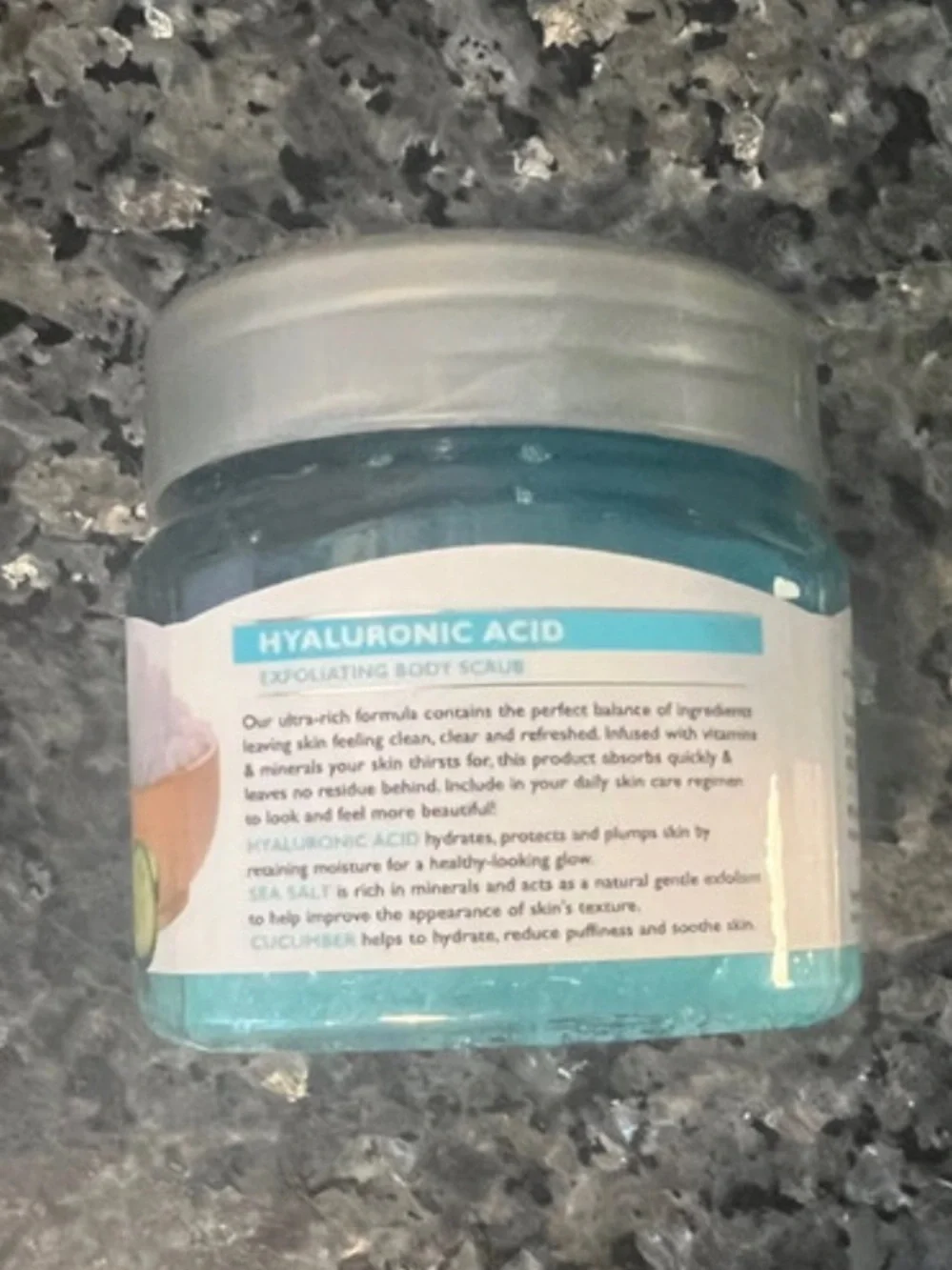 Global Beauty Care Hyaluronic Acid Exfoliating Body Scrub New
